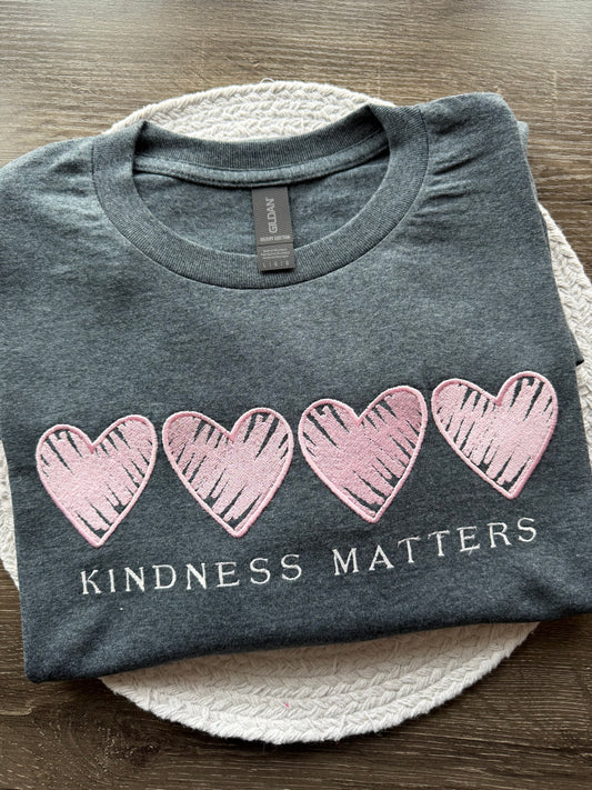 Kindness Matters Embroidered Shirt