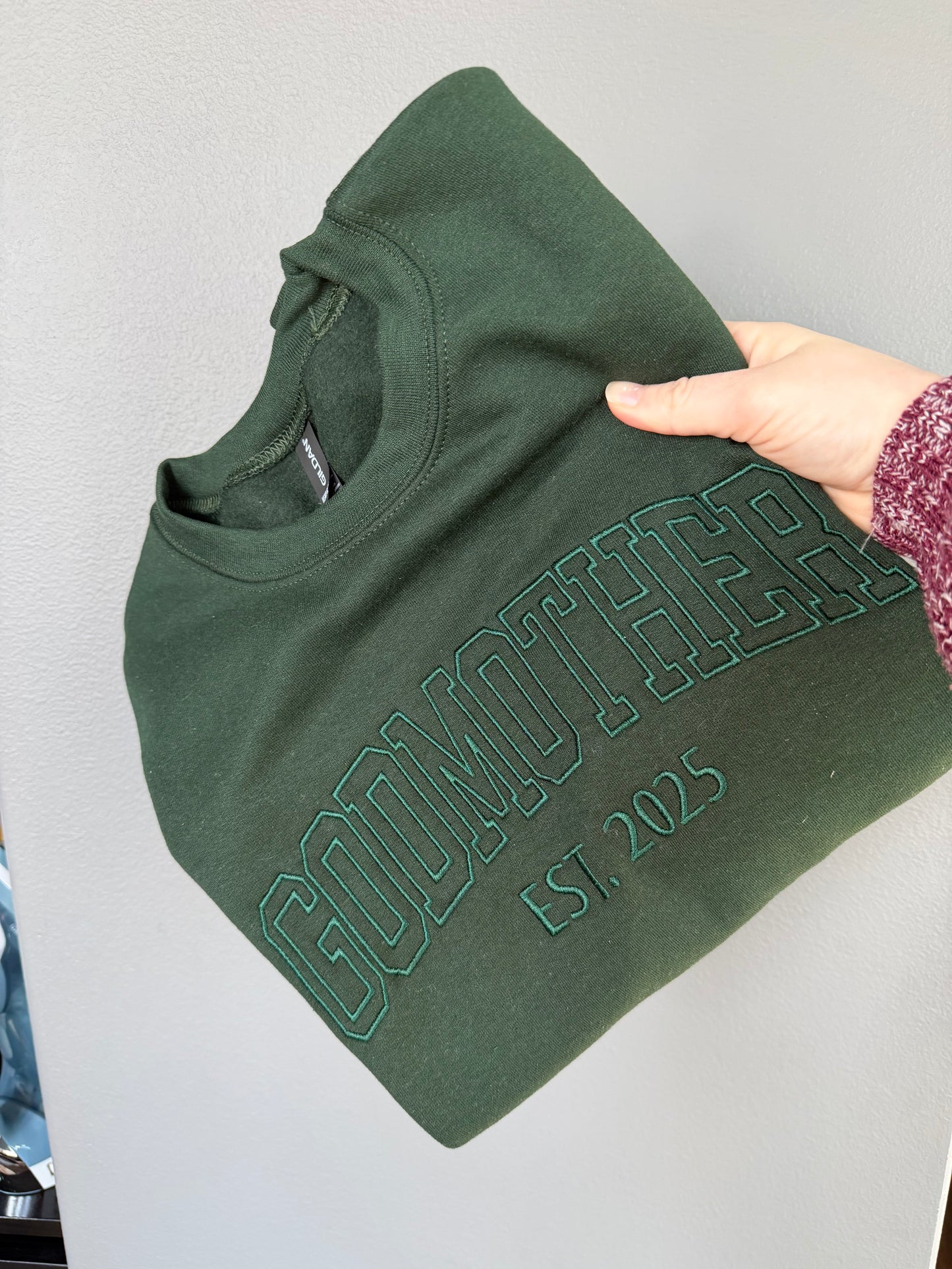 Custom Collegiate Outline Sweatshirt